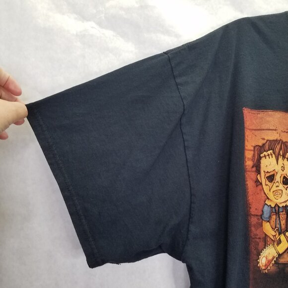 Church Horror T-Shirt Men's 2XL Movies Killer Line Up Black Freddy Jason Cosplay - Picture 6 of 11